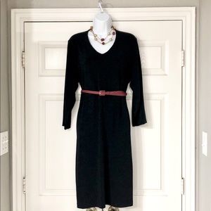 Chico’s Travelers Navy 3/4 slv dress- Sz 2 (12/14)